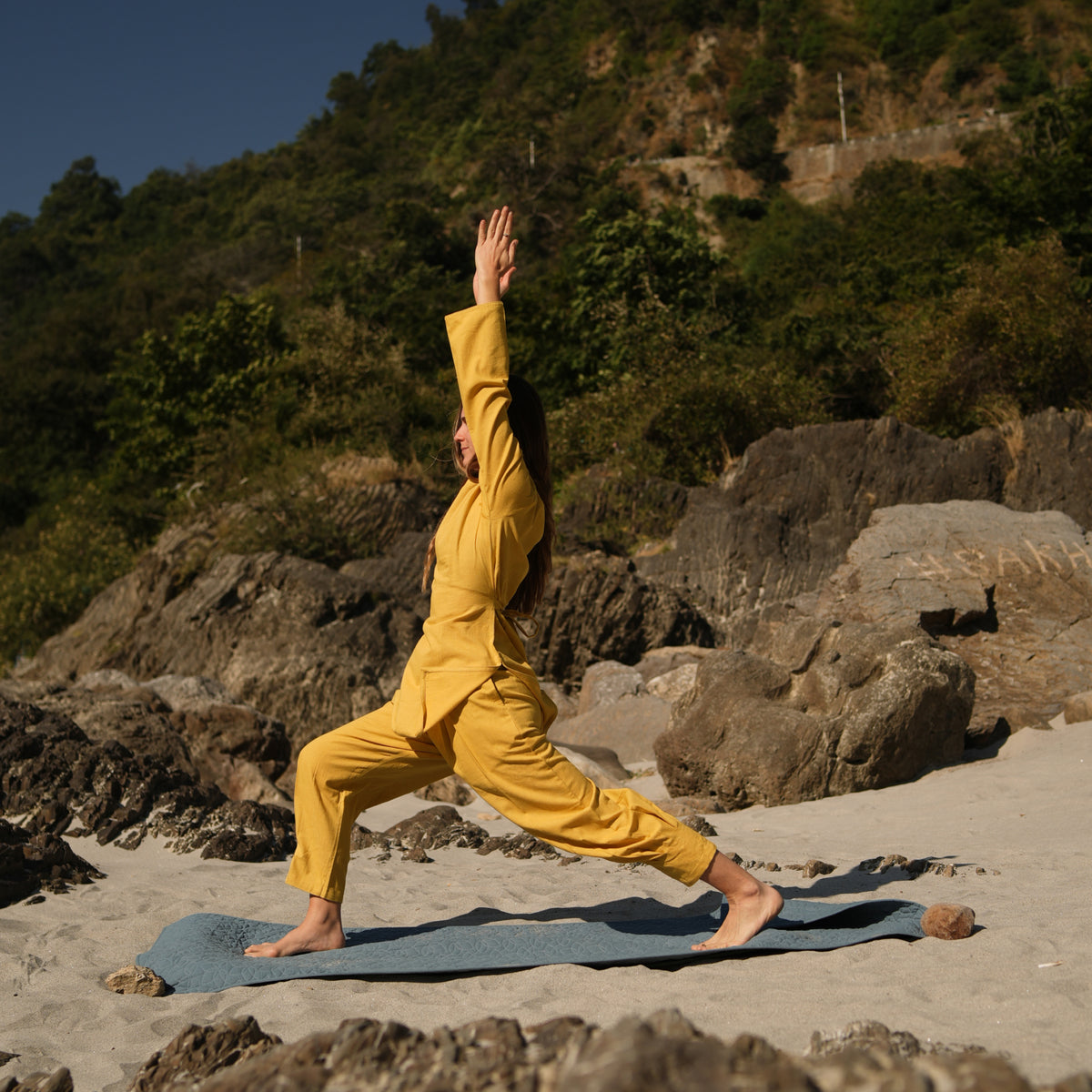 Tara Kadın Yoga Pantolonu | %100 Pamuk – SAMAYA